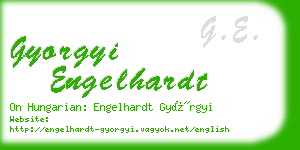 gyorgyi engelhardt business card